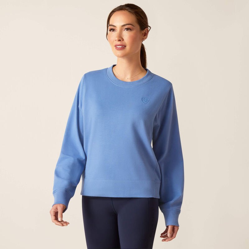 Ariat- Women's Memento Sweatshirt- Dutch Blue
